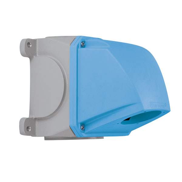 713C7N05 - BOX/ANGLE ADAPTER 70 DEGREE POLY BLUE SIZE 3 1/2